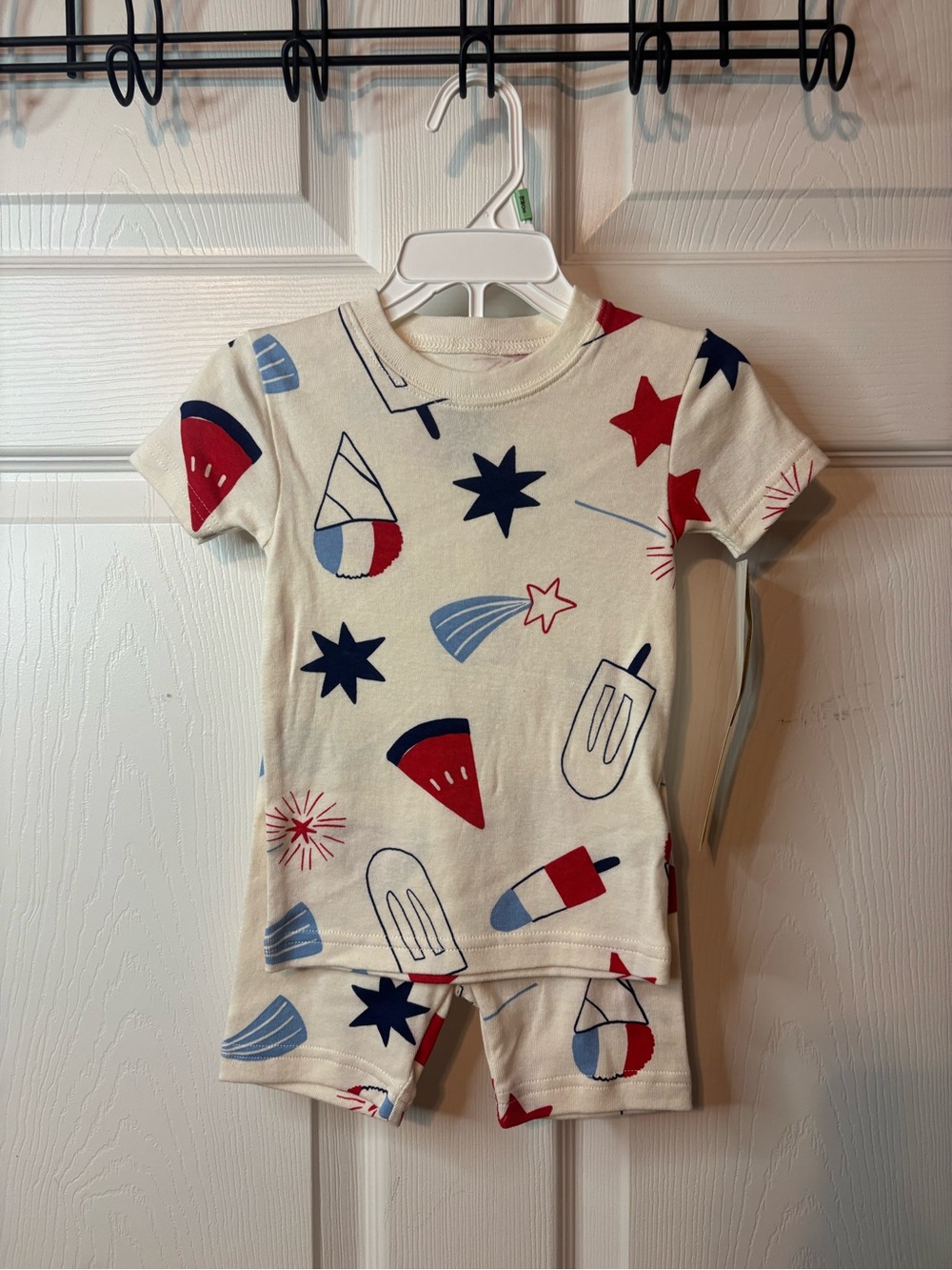 Carter’s Size 18 months Patriotic Short Sleeve Pajama Set